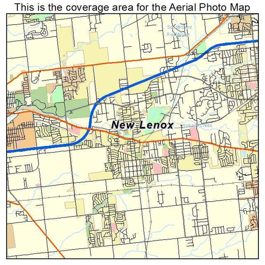 Aerial Photography Map Of New Lenox, Il Illinois, New Lenox, United States, New Lenox Commons, Mokena Il