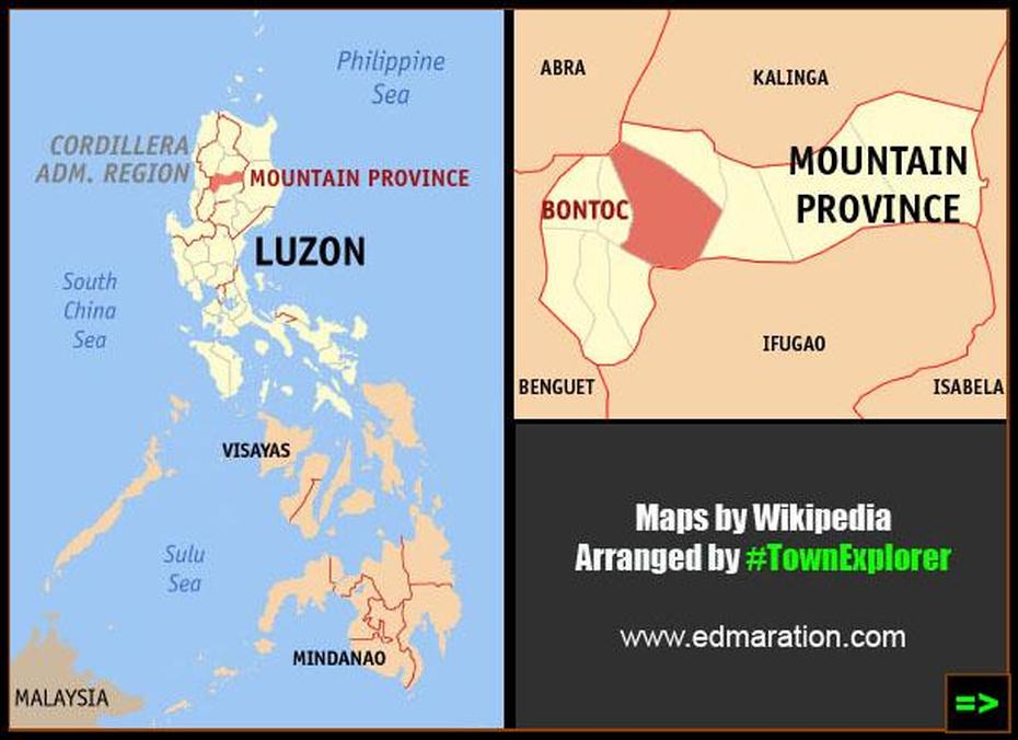 [Bontoc] Mt. Province: Tourist Spots, Attractions, Things To Do …, Bontoc, Philippines, Mountain Province Philippines, Topographic  Philippines