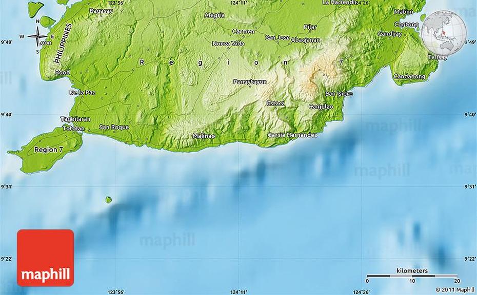 Cebu Island Philippines, Philippines  Outline, Guindulman, Guindulman, Philippines