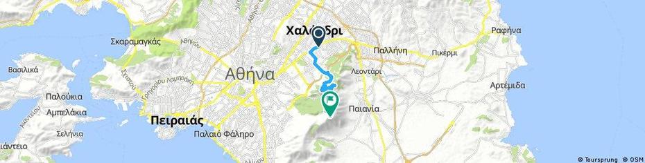 Cholargos Ymittos | Bikemap – Your Bike Routes, Cholargós, Greece, Labeled  Of Greece, Corfu Greece