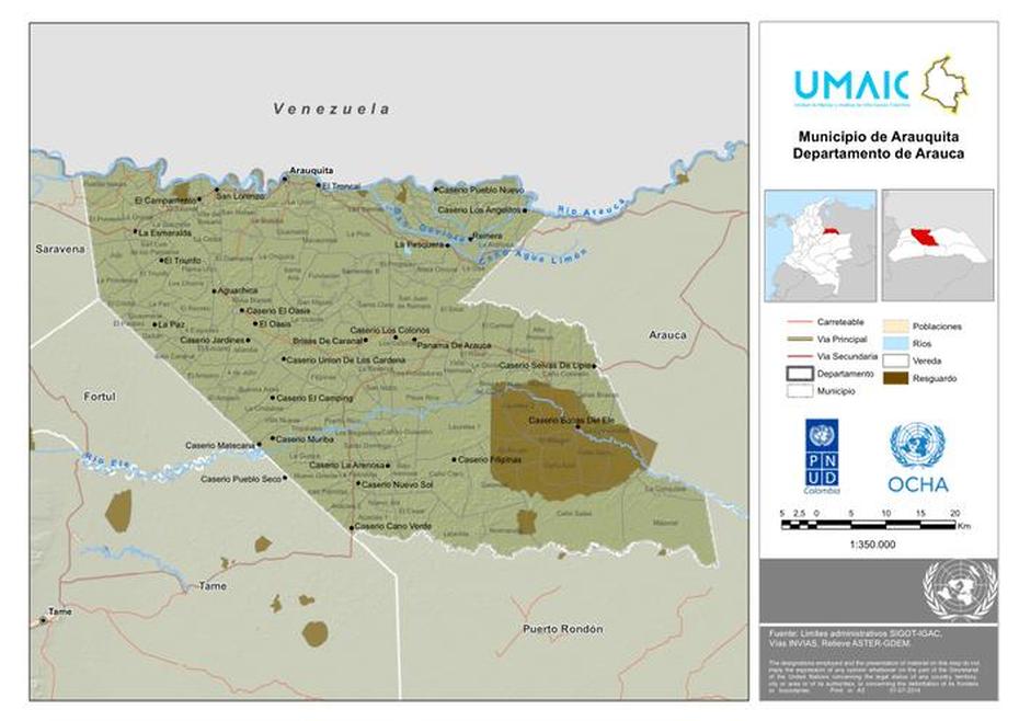 Colombia: Municipio De Arauquita – Departamento De Arauca (01-07-2014 …, Arauquita, Colombia, Arauca Colombia A, Tolemaida Colombia Frontera