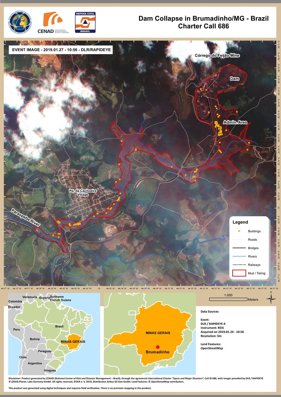 Dam Collapse In Brazil – Activations – International Disasters Charter, Brumadinho, Brazil, Brazil Dam Collapse, Inhotim Museum Brazil