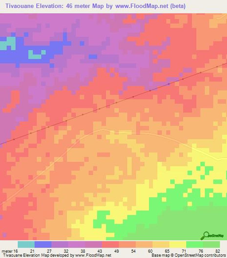 Elevation Of Tivaouane,Senegal Elevation Map, Topography, Contour, Tivaouane, Senegal, Grand  Mosque, Senegal Region