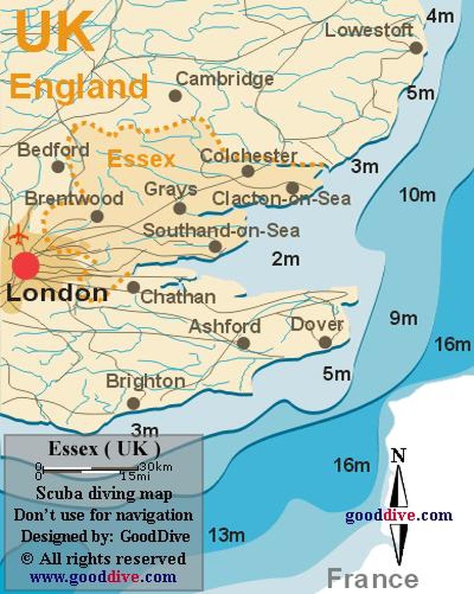 Essex Map – Gooddive, Essex, United States, United States  Color, United States  With City