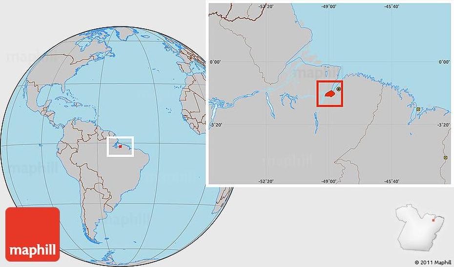 Gray Location Map Of Abaetetuba, Abaeté, Brazil, Brazil Cities, Detailed  Of Brazil