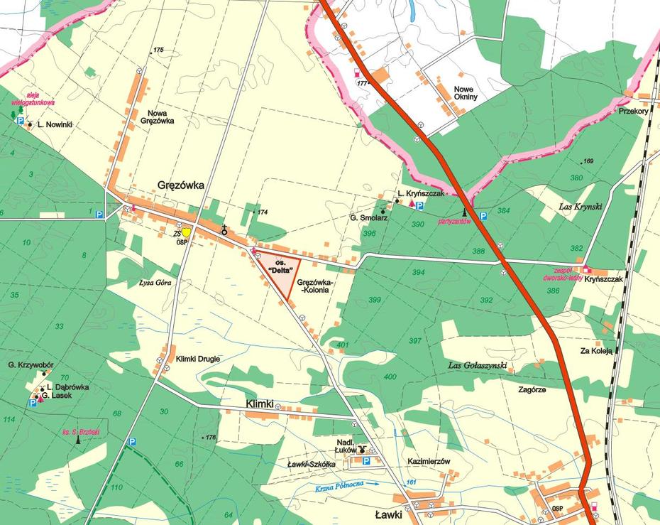 Mapa Ukow | Mapa, Łuków, Poland, Printable Poland, Medieval Poland