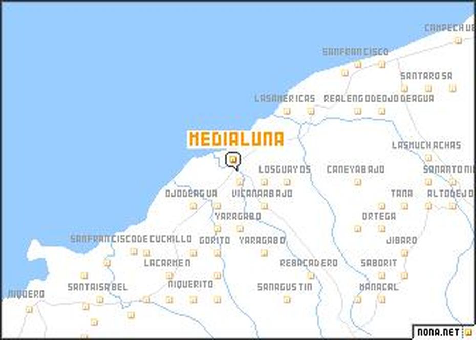 Media Luna (Cuba) Map – Nona, Media Luna, Cuba, Holguin Cuba, Rancho Luna Cienfuegos Cuba