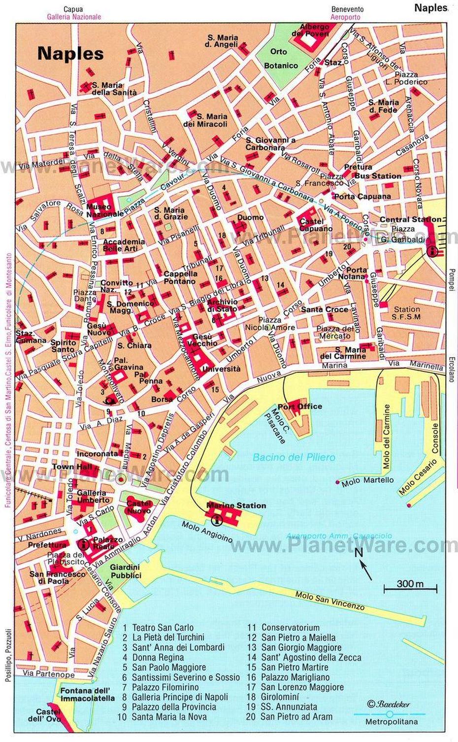 Naples Map – Tourist Attractions | Naples, Naples Italy, Naples Map, Naples, Italy, Naples Europe, Walking  Of Naples Italy