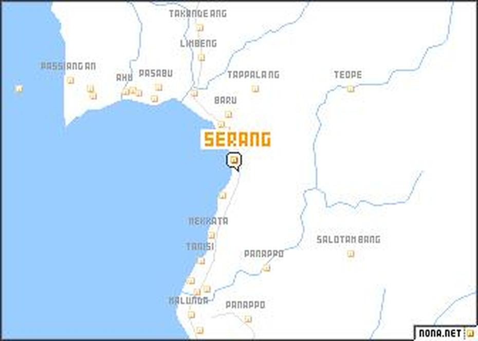 Serang (Indonesia) Map – Nona, Serang, Indonesia, Pantai  Anyer, Banten